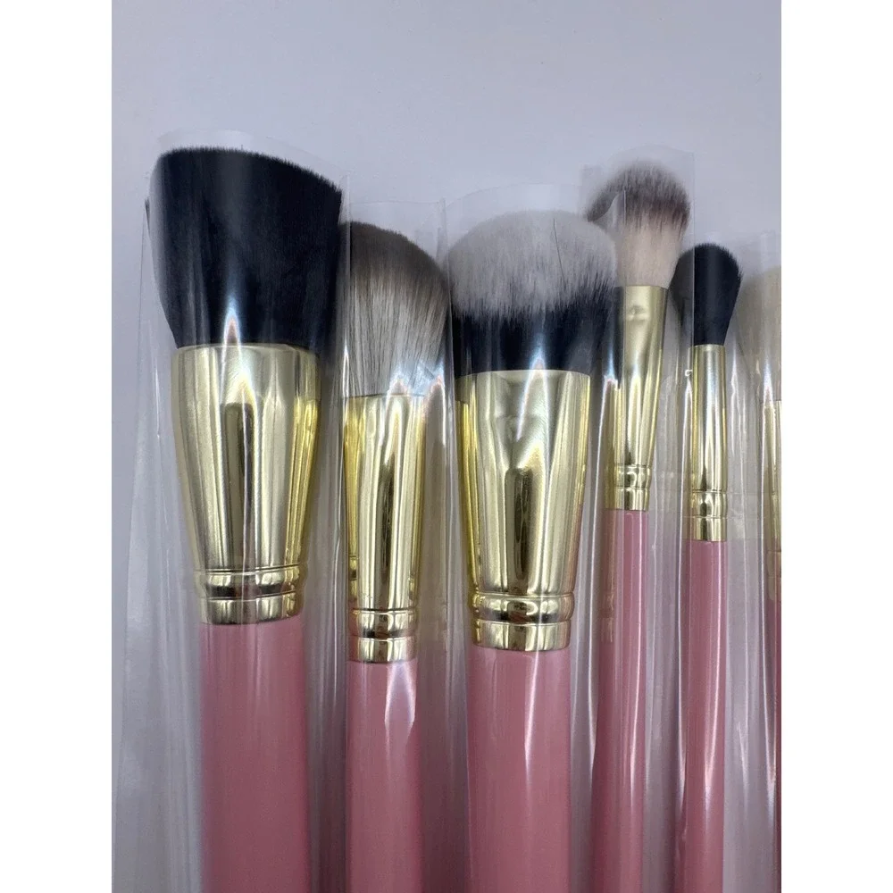 PLouise Precious Cargo‎ 11 Piece Makeup Brush Set Pink Gold Suitcase Box NEW